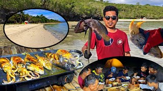 Hari ke 7 di Pulau Terpencil  Seafood Sultan tersedia di Pulau ini Grilled Fish Cumi Sotong amp Ikan [upl. by Leoy]