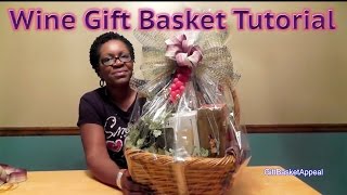 How to Make a Wine Gift Basket  DIY GIFTS [upl. by Llerej]