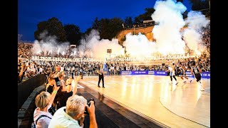 AMAZING ATMOSPHERE Partizan Fans amp OUTSIDE BASKETBALL GAME Grobari at its BEST BELGRADE SERBIA [upl. by Landri]