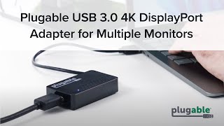 Plugable USB 30 4K DisplayPort Adapter for Multiple Monitors [upl. by Aeet408]