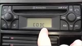 How To Enter Mercedes Radio Code On Device Whit Locked Screen [upl. by Lemay]