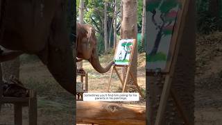 Elephant painted❤️ jay Ganpati Bappa🥰Subscribe me 🙏🤗 [upl. by Raynell]