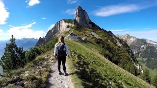 Bergwanderung Alpsteinmassiv Schweiz  Vom Hoher Kasten über Saxer Lücke nach Brülisau [upl. by Tufts43]