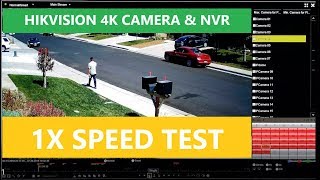 Hikvision 4K camera amp NVR DS7616NII216P 1X SPEED TEST [upl. by Nylisoj786]