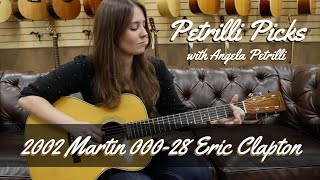 Petrilli Picks 2002 Martin 00028 Eric Clapton  Angela Petrilli at Normans Rare Guitars [upl. by Weksler398]