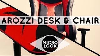 Arozzi Arena Gaming Desk amp Vernazza Gaming Chair [upl. by Peddada]