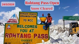 Rohtang Pass Finally Open Latest Snow amp Road Condition Updates manali rohtang roadconditions [upl. by Ydnamron]