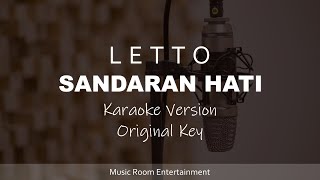 Letto  Sandaran Hati Original Key Karaoke amp Lirik [upl. by Elspeth]