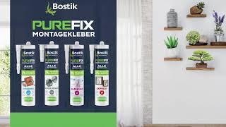 Bostik PUREFIX Montageklebstoff EXPRESS Handtuchhalter an der Wand befestigen ohne Bohren [upl. by Gazo]