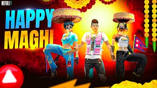 Happy Maghi  Beat Sync  Free Fire Best Edited [upl. by Edric]