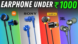 Top 5 Best Wired Earphones Under 1000🔥Best Earphones Under ₹1000 in 2024⚡ [upl. by Granoff]