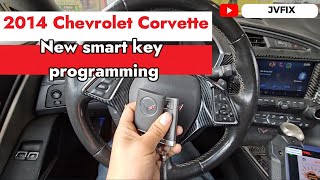 How to program new smart key on 2014 Chevrolet Corvette C7 with Autel IM608 [upl. by Norda955]