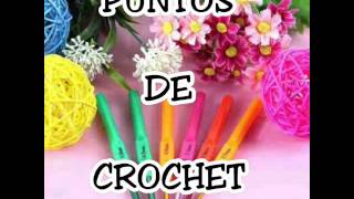 Puntos de Crochet Punto Vareta Disminución Aumento Cruzadas Tomadas por Delante y Detrás [upl. by Daitzman]