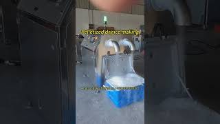 Pelletized dry ice making with 200kgh dry ice production machine dryice [upl. by Haroppiz]