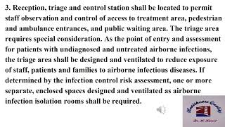 Standards for constructing amp equipping new healthcare facility Video 9 Emergency ER [upl. by Nothgierc]