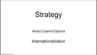 Strategy Expand sources of advantage through internationalization [upl. by Rhpotsirhc535]