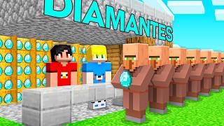 Fiz uma LOJA de DIAMANTE no minecraft [upl. by Akfir]