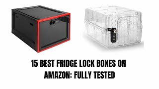 15 BEST FRIDGE LOCK BOXES ON AMAZON FULLY TESTED [upl. by Ciardap952]