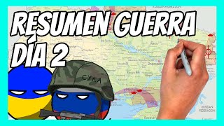 ✅ RESUMEN del DÍA 2 de la guerra entre UCRANIA y RUSIA en 5 minutos  El Ejército Ruso llega a KIEV [upl. by Airliah771]