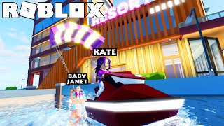 Baby Janet goes on a DREAM ISLAND vacation 🏝️  Roblox Livetopia Roleplay [upl. by Morez]