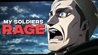 MY SOLDIERS RAGE  Attack on Titan Motivational Video AMV [upl. by Einalam800]