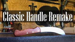 Making a classic butchers knife handle [upl. by Evelinn71]