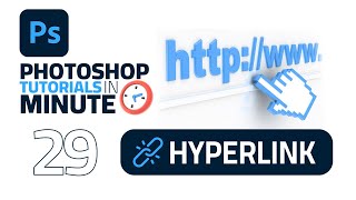 How to Create a Hyperlink in Adobe Photoshop 2023 Fast Tutorial [upl. by Notnats]