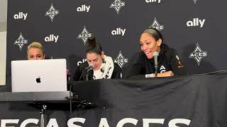 Las Vegas Aces postgame press conference following loss to Minnesota Lynx 6112024 [upl. by Eesdnil]