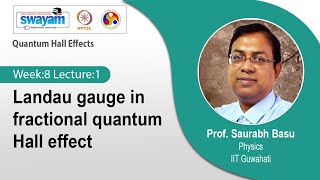 Lec 19 Landau gauge in fractional quantum Hall effect [upl. by Floro]