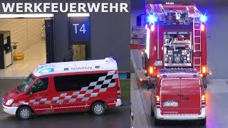 Daimler AG Werkfeuerwehr Sindelfingen im Einsatz  fire trucks MercedesBenz plant [upl. by Ahsieyn]