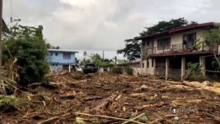 Fiji battered by Tropical Cyclone Josie killing four [upl. by Leverett]