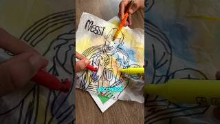 DÍA 3 pintando a MESSI CAMPEÓN del MUNDO 🇦🇷🏆⏰ [upl. by Larcher]