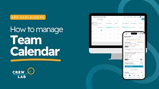 How to Manage Team Calendar With CrewLAB [upl. by Annael]