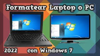 Formatear PC o Laptop con Windows 7 USB FÁCIL 2023 [upl. by Alleda741]