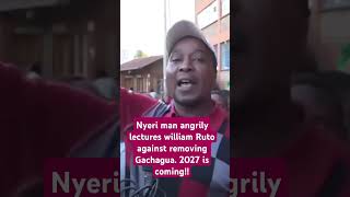 Nyeri man lectures Ruto kenyapolitics williamruto railaodinga politicalanalysis [upl. by Dugan892]