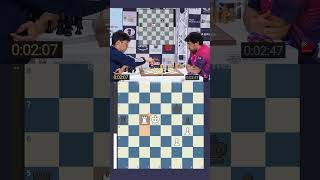 When firouzja blundered the game against Hikaru 😳 chess grandmaster échecs ajedrez schach [upl. by Kalvn]