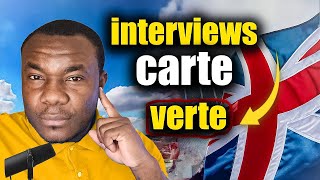 interviews carte verte et citoyenneté américaine [upl. by Haisej50]