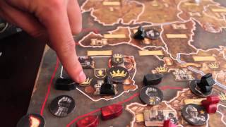 Game of Thrones The Board Game Tutorial in 3 minutes [upl. by Eetnwahs]