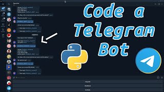 Basics of creating a Telegram bot with codePython [upl. by Nerraw]