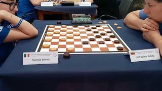 Senesi  Adlyte European Draughts Team Championship 2023 rapid [upl. by Aidiruy922]