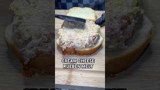 Cheese crusted Ruben melt Stuffed with cream cheese Rueben mixture shorts [upl. by Yregerg267]