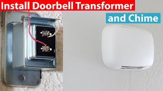 How to Install Doorbell Transformer and Chime  Ring Doorbell Compatible [upl. by Notsag]