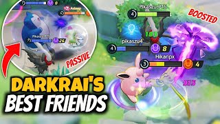 Darkrai Boosted amp Passive makes Wigglytuff amp Snorlax his Best Friends  Pokemon Unite [upl. by Schwejda]