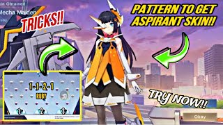 ASPIRANTS EVENT TRICK PATTERN LIST TO GET RUBY AND ANGELA ASPIRANT SKIN  PHASE 1 ASPIRANTS EVENT [upl. by Salisbarry]