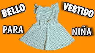 Como Hacer Un Vestido de Niña PASO A PASO patroncorte y costura [upl. by Htebirol215]