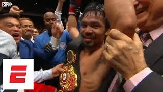 All the hype around Manny Pacquiaos return to the ring for TKO win vs Lucas Matthysse  ESPN [upl. by Uchida802]