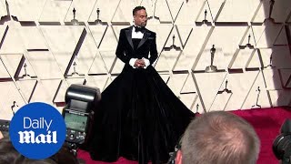 Strike a Pose Billy Porter stuns in tuxedo gown at 2019 Oscars [upl. by Nolyak]