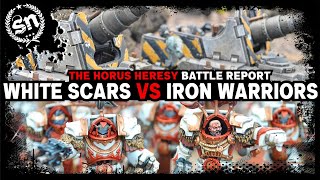 White Scars vs Iron Warriors  The Horus Heresy Battle Report [upl. by Joellen76]