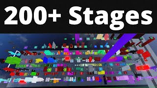 The Obby creator Jump per difficulty chart obby ENCORE 200 stages [upl. by Nywled307]