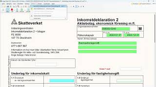 Inkomstdeklaration 2 via Skatteverkets API [upl. by Allez160]